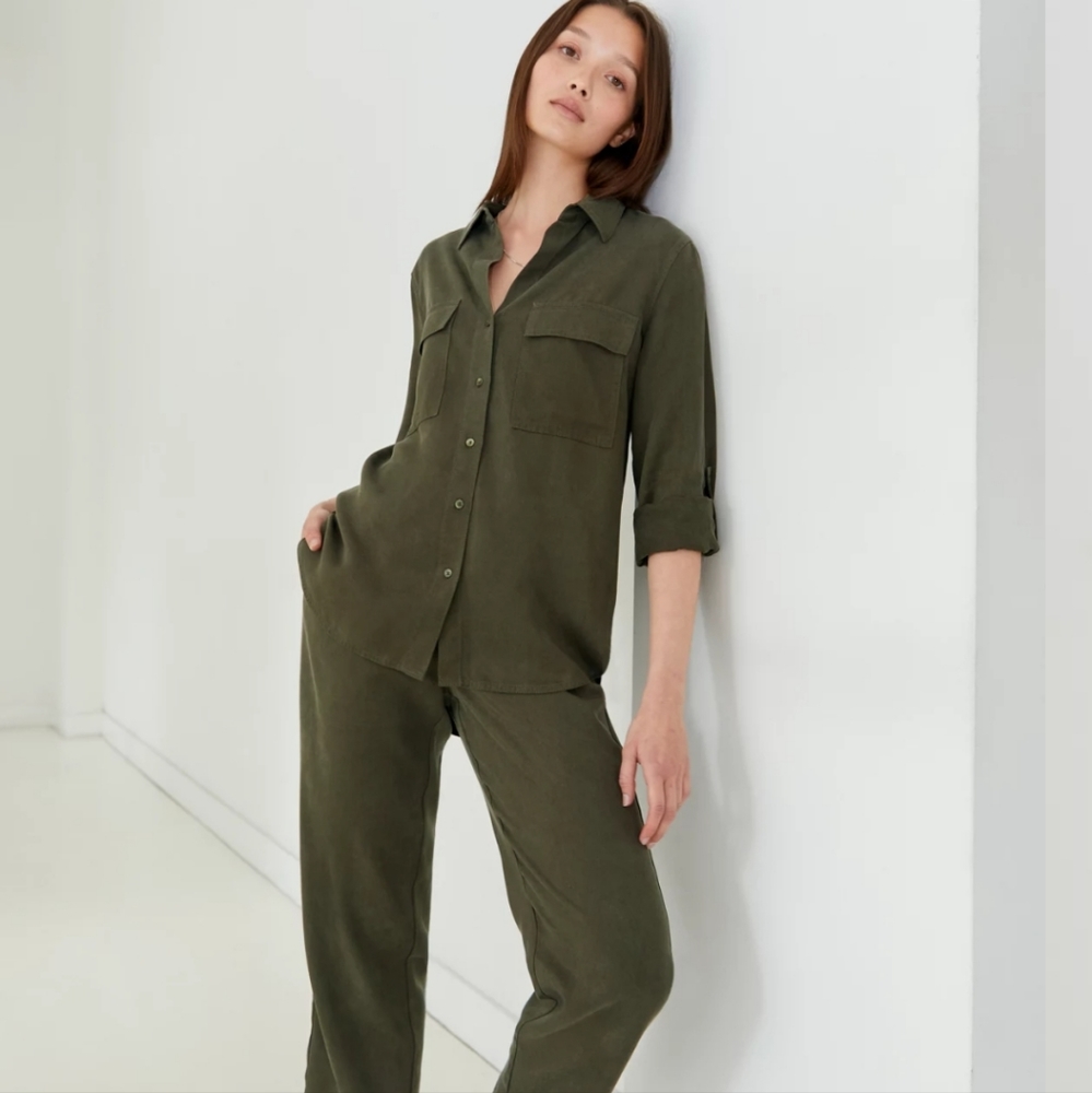NWT Aritzia Group Babaton Utility Button Up Shirt XS